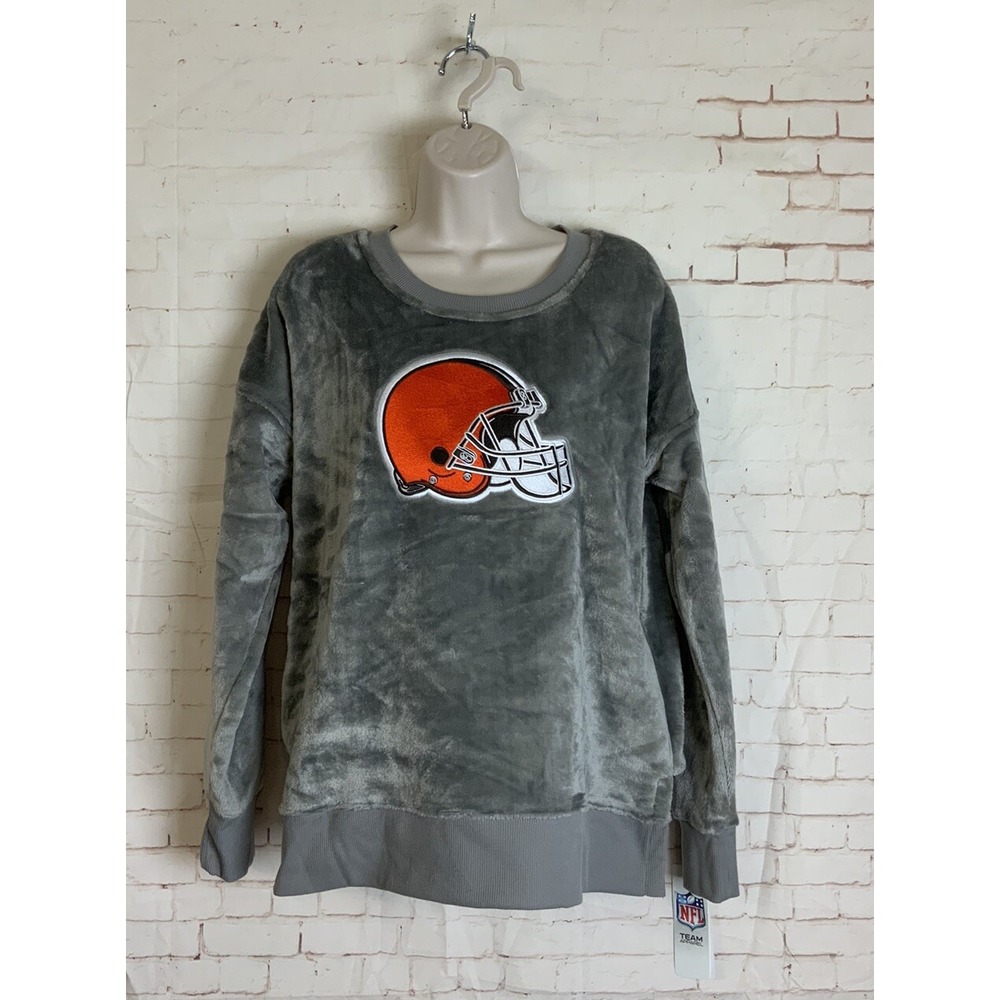 Cleveland Browns‎ Gray Fleece Crewneck Sweatshirt Juniors L (11/13)